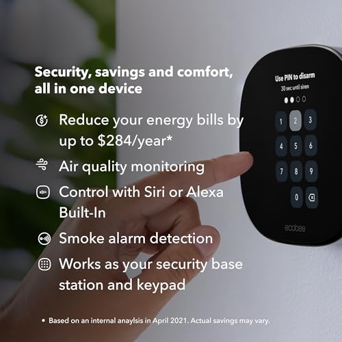 Smart Thermostat Premium with Siri Alexa Air Quality Monitor