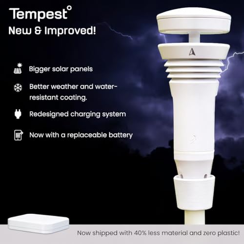 Smart Weather Station with Wind Meter, Rain Gauge and Forecast Monitor