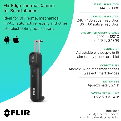 Thermal Imaging Camera with MSX Technology and Wireless Connectivity