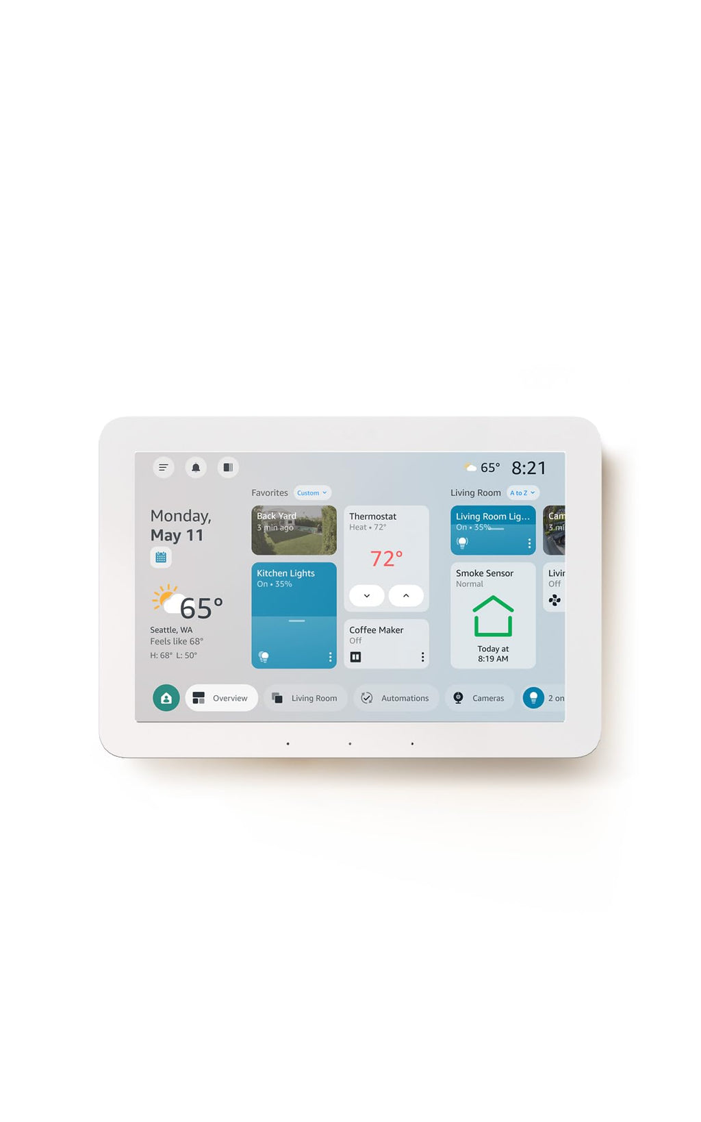 Smart Home Control Hub 8 Inch Display with Alexa Compatibility