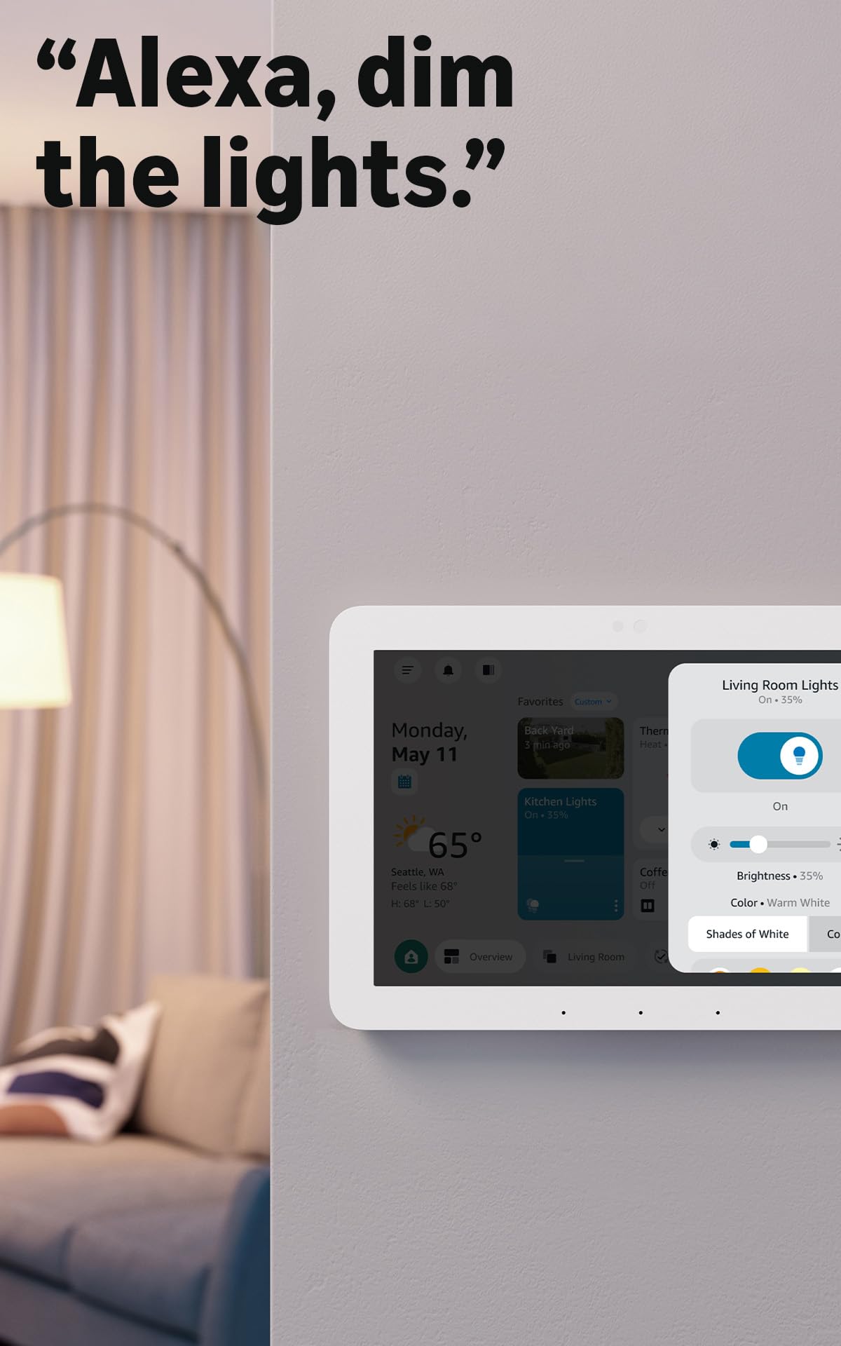 Smart Home Control Hub 8 Inch Display with Alexa Compatibility