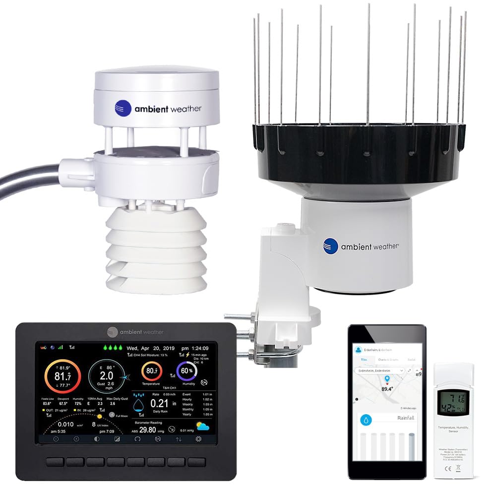 Ambient Weather WS-5000 Ultrasonic Smart Weather Station