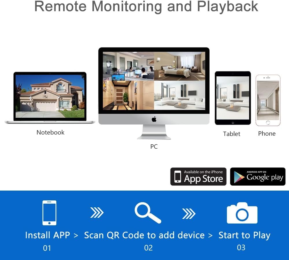 WiFi Wireless Security Camera System