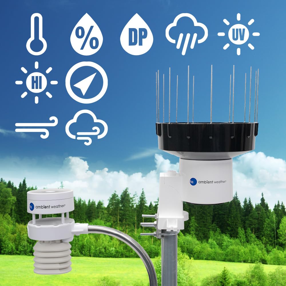 Ambient Weather WS-5000 Ultrasonic Smart Weather Station