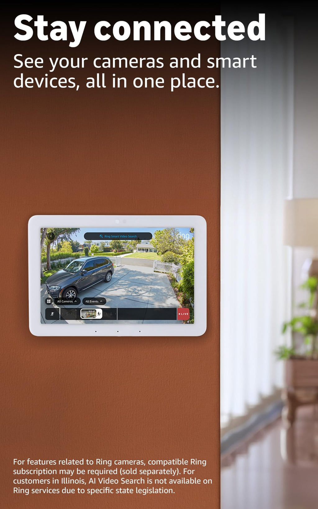 Smart Home Control Hub 8 Inch Display with Alexa Compatibility