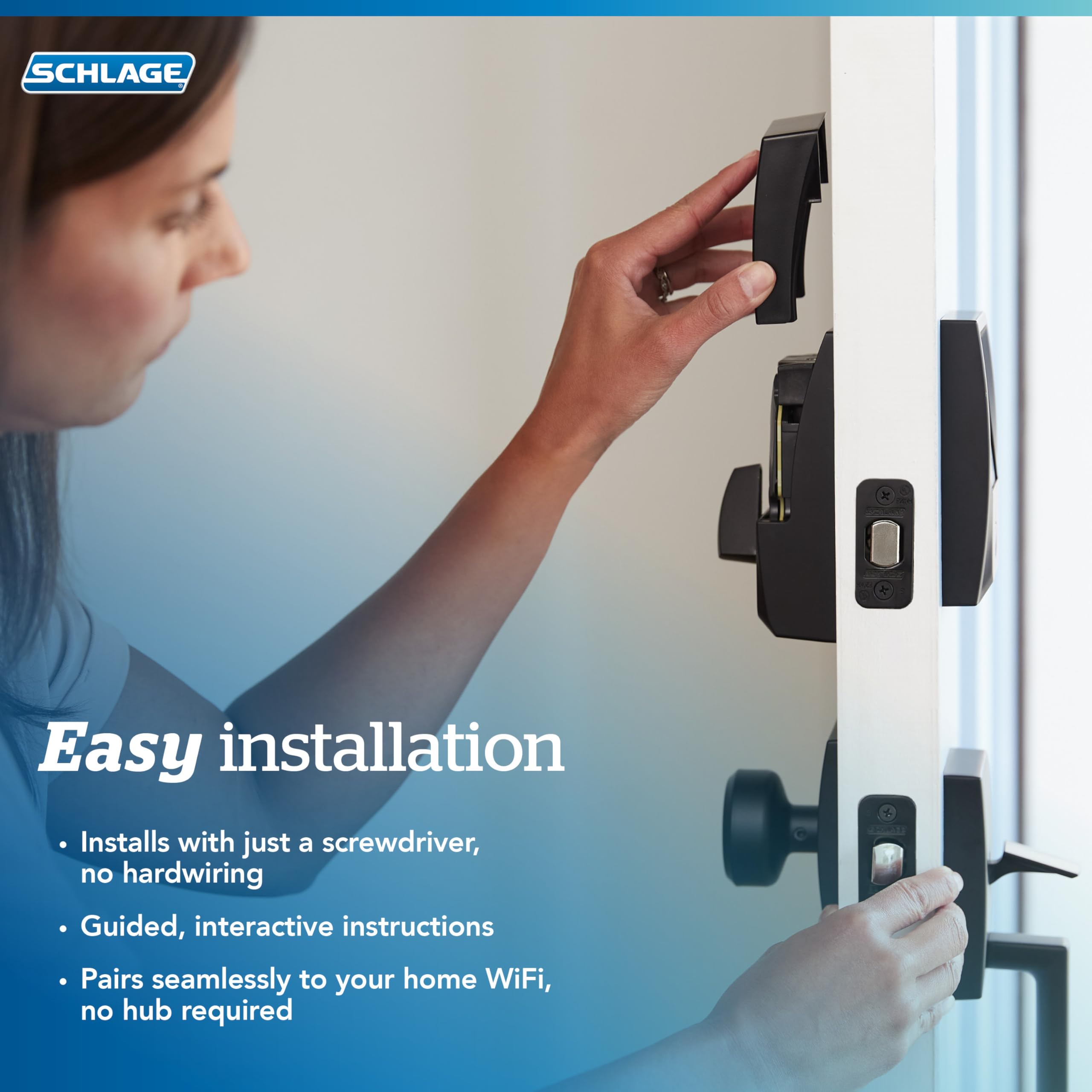 Schlage WiFi Deadbolt Smart Lock with Apple Home Key