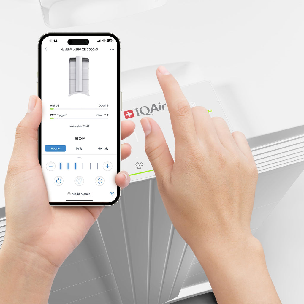 Smart Air Purifier with HyperHEPA Filtration for Large Rooms