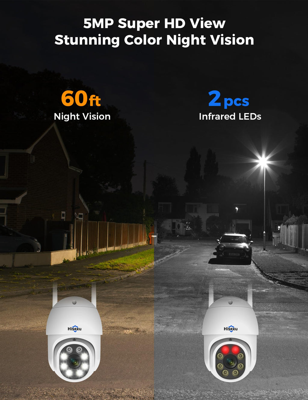 Hiseeu Security Cameras Wireless Outdoor System-BC25-BC45