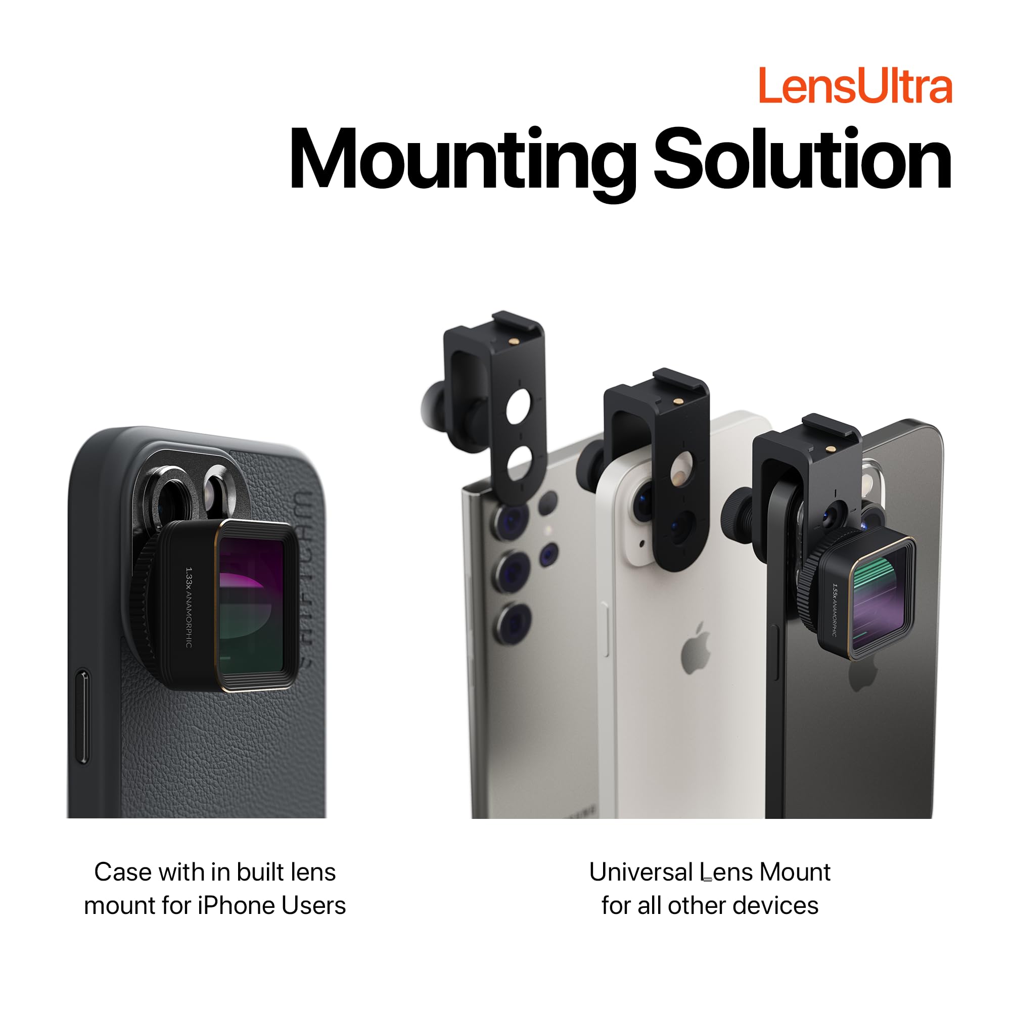 Smartphone Macro Lens with Fluorite Optics and Filter Support