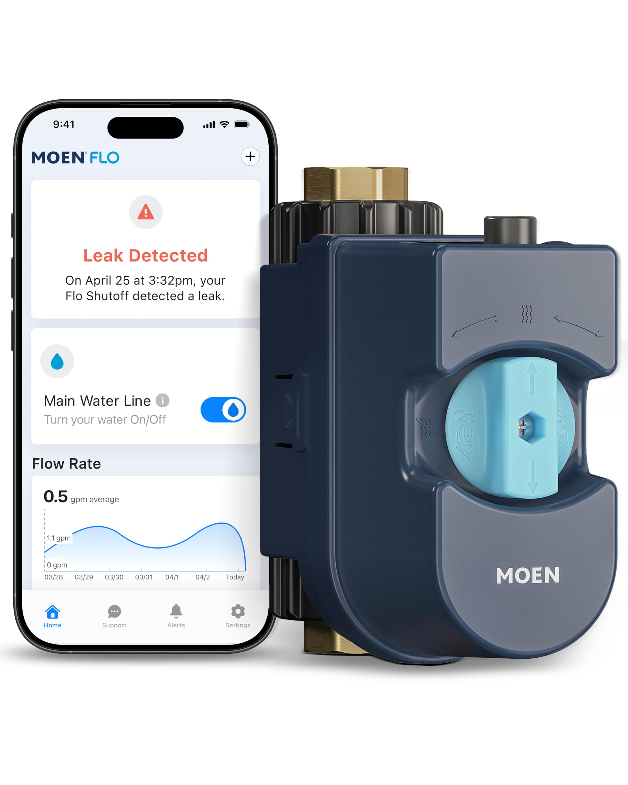 Moen Flo Smart Water Monitor and Automatic Shutoff Sensor