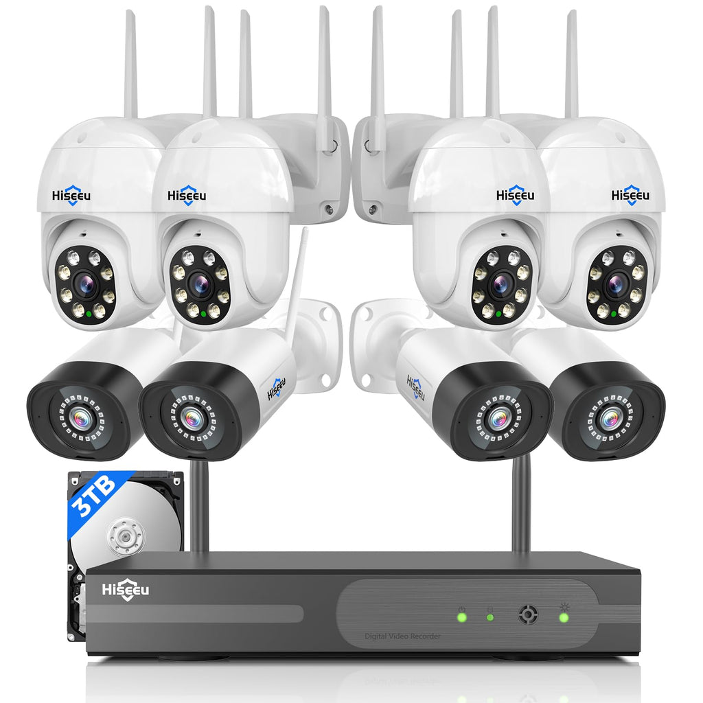 Hiseeu Security Cameras Wireless Outdoor System-BC25-BC45