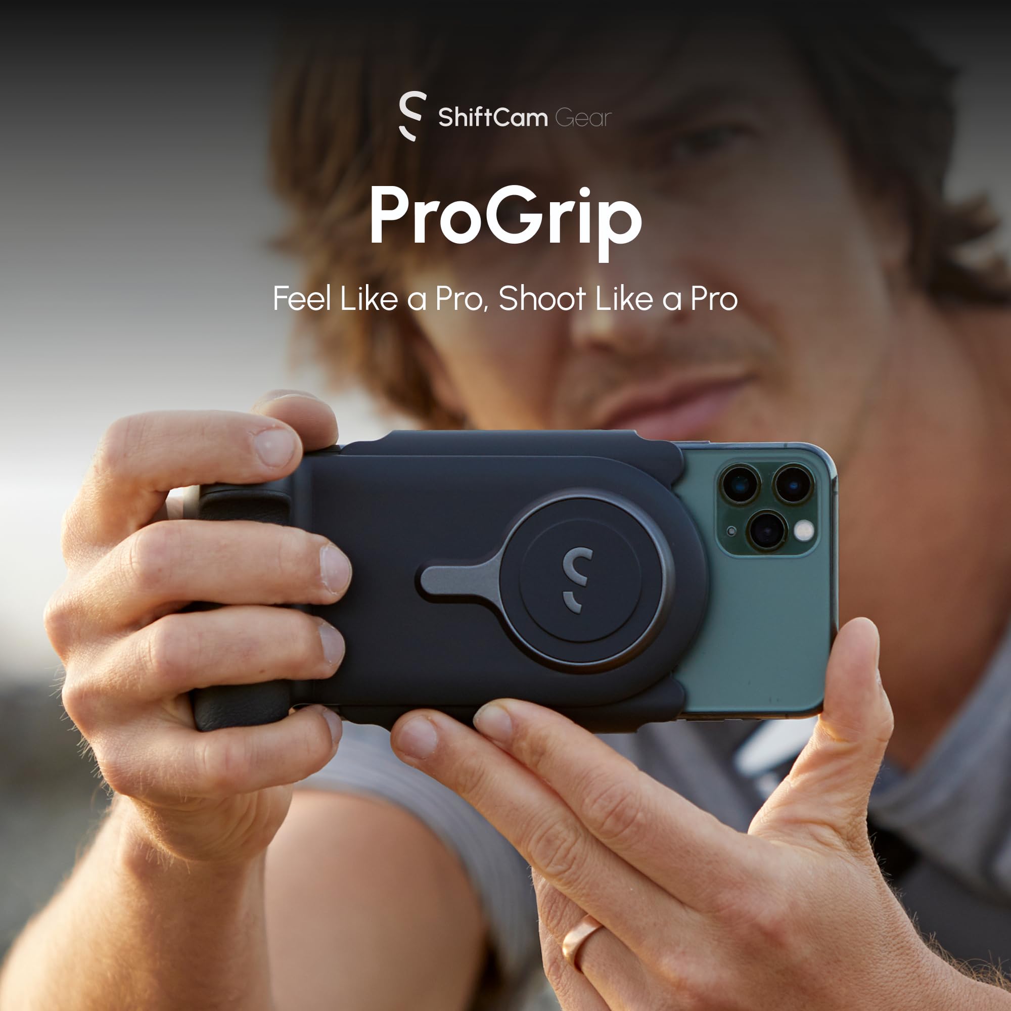 ShiftCam ProGrip Mobile Battery Grip for Smartphones, Qi Charging