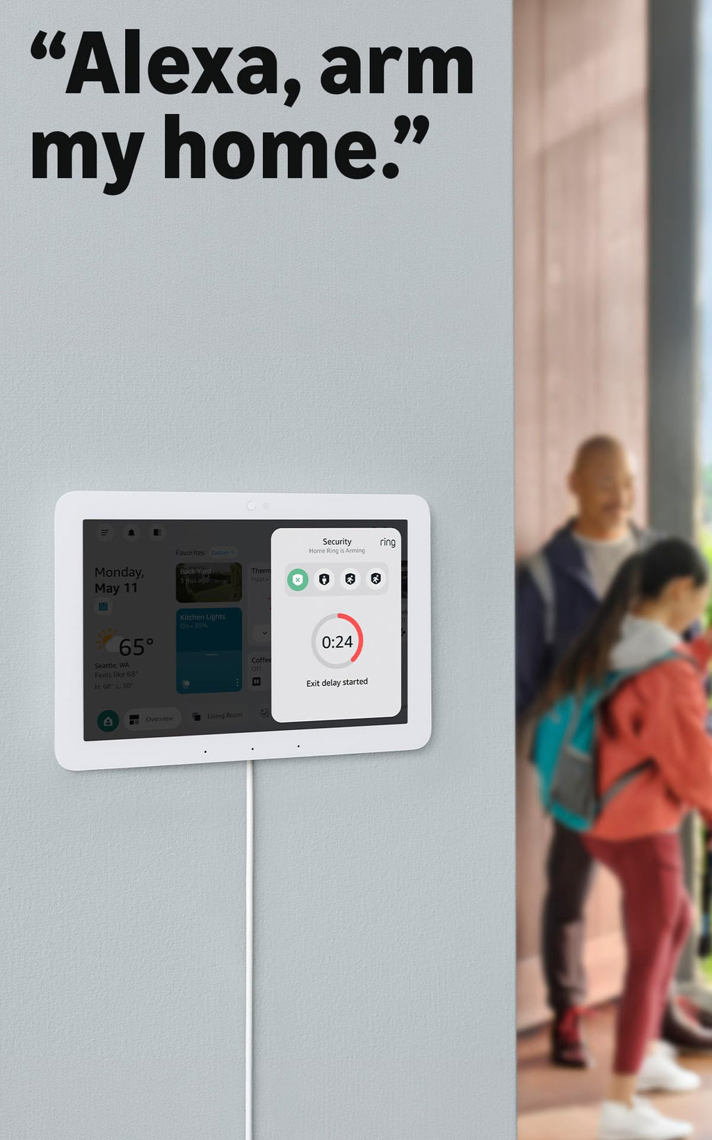 Smart Home Control Hub 8 Inch Display with Alexa Compatibility