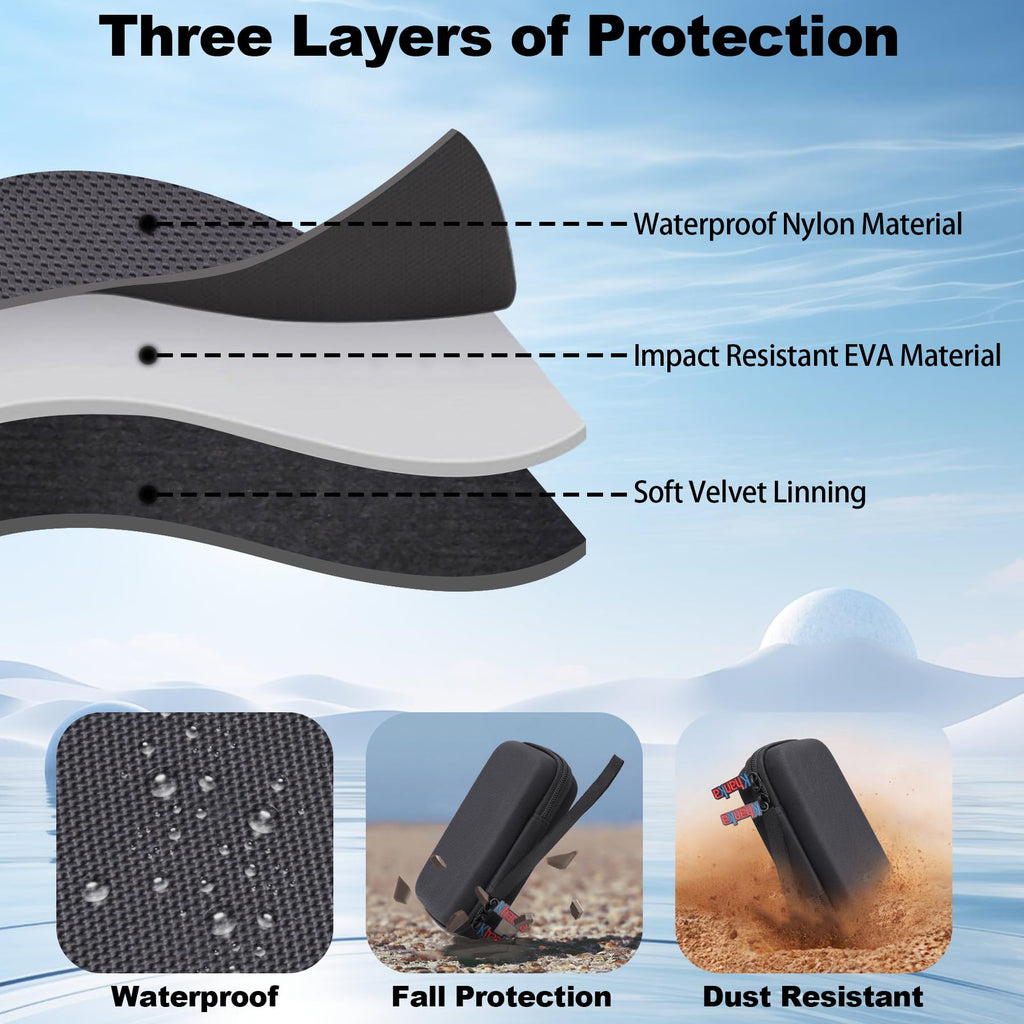 Travel Case for 3-in-1 Wireless Charging Station with Protective Design