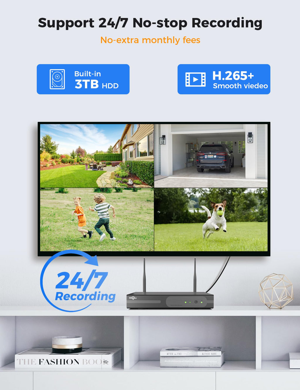 Hiseeu Security Cameras Wireless Outdoor System-BC25-BC45