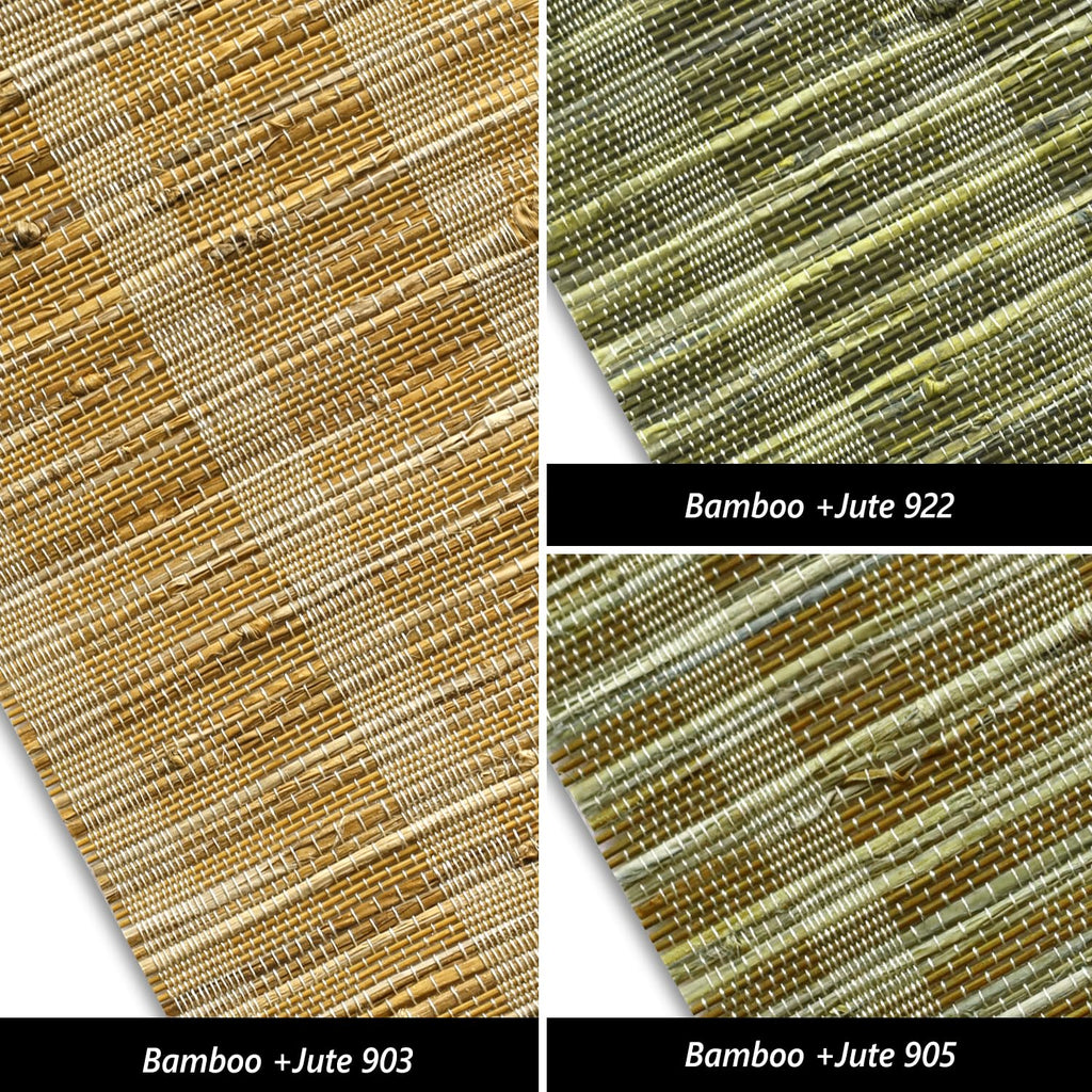 SmartWings Motorized Natural Woven Wood Roman Shades, Customized