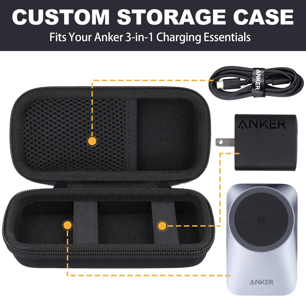 Travel Case for 3-in-1 Wireless Charging Station with Protective Design