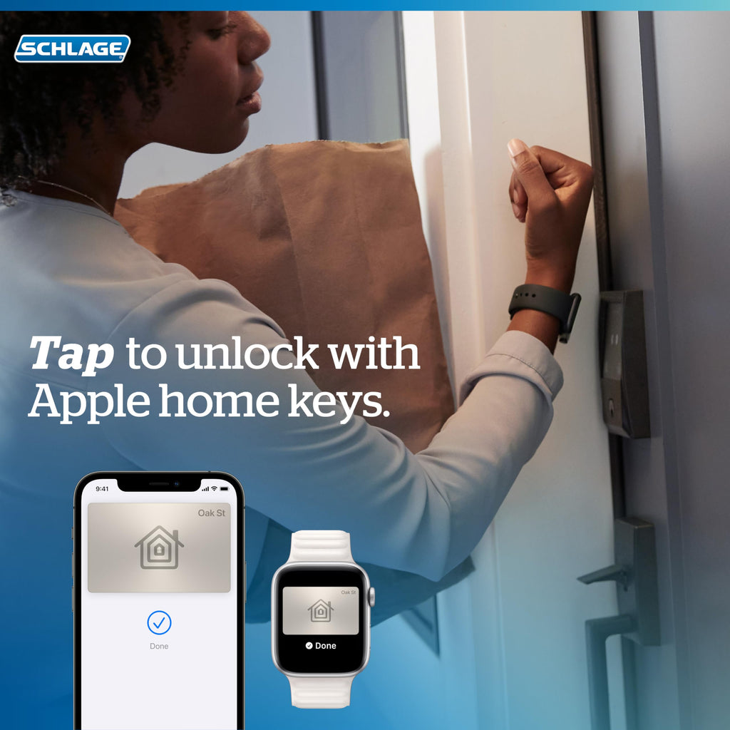 Schlage WiFi Deadbolt Smart Lock with Apple Home Key