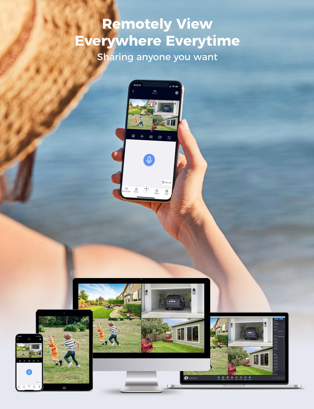 Hiseeu Security Cameras Wireless Outdoor System-BC25-BC45