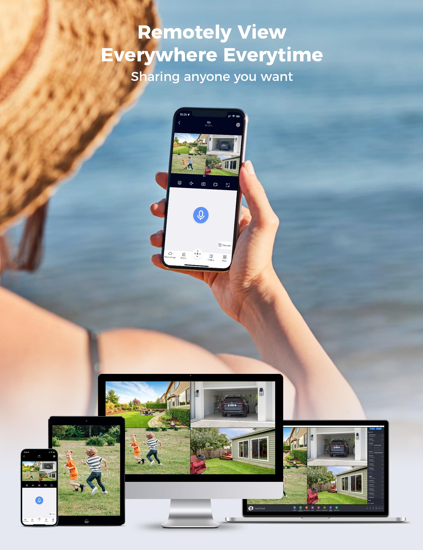 Hiseeu Security Cameras Wireless Outdoor System-BC25-BC45